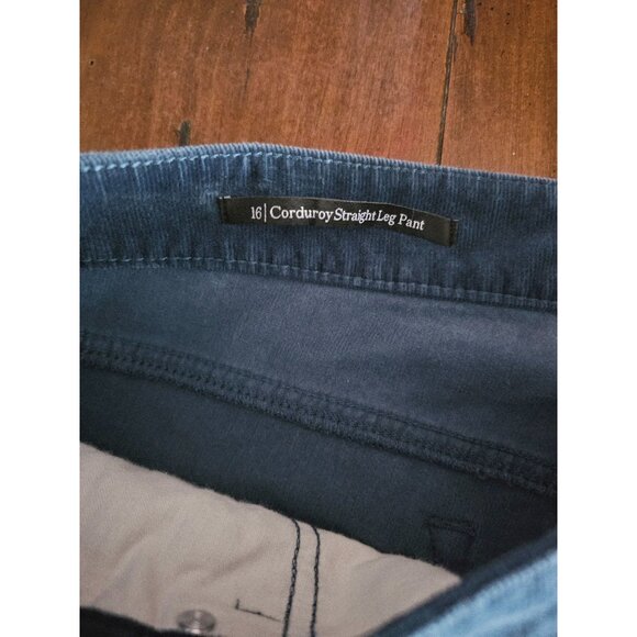 Talbots corduroy straight leg pants size 16 teal - Picture 8 of 8